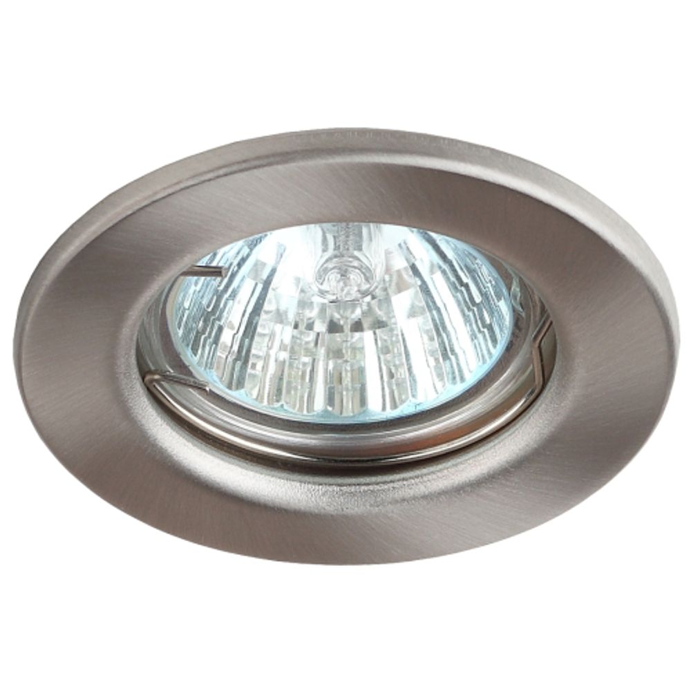 ST1 SN Светильник ЭРА штампованный MR16,12V/220V, 50W сатин никель