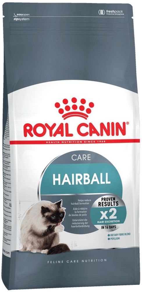 Сухой корм ROYAL CANIN Hairball Care для взрослых кошек, профилактика образования волосяных комочков в ЖКТ