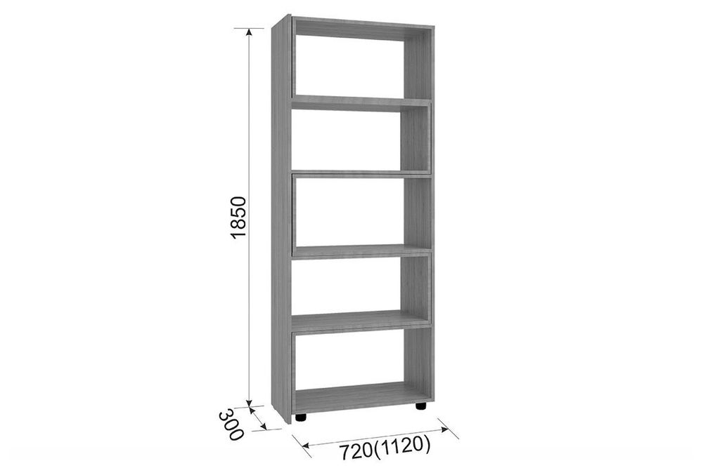 Полка «Стеллаж 1» (ясень шимо темный)