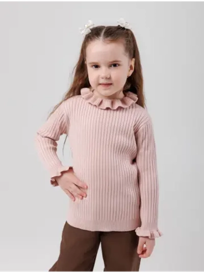 Джемпер для девочки с воланами