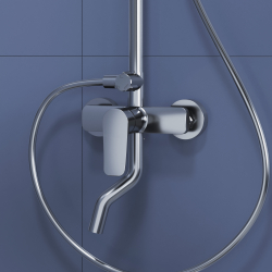 Душевая стойка со смесителем из стали RGW SP-25