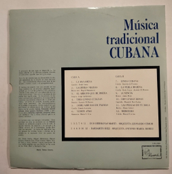 Винтажная виниловая пластинка LP Hnas. Marti, Barbarito Diez, Musica Tradicional Cubana Vol. I (Cuba 1979)