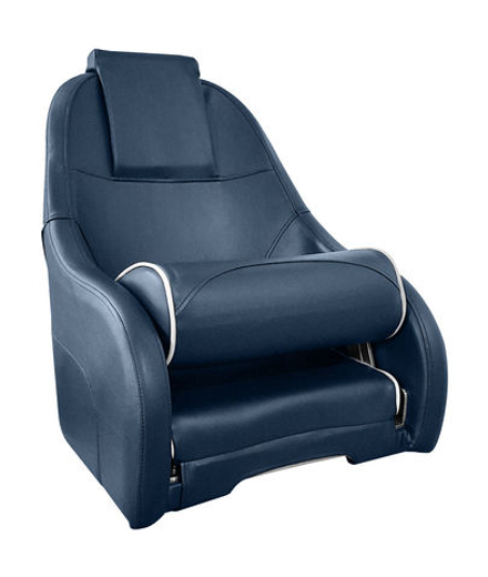 Кресло с болстером Ocean Flip Up, обивка синий винил