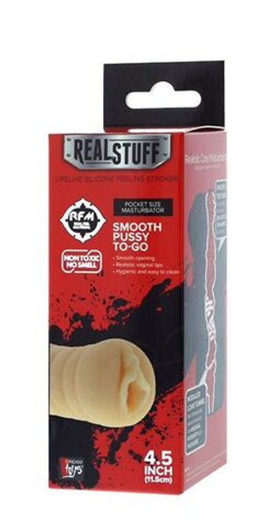 Мастурбатор-вагина REALSTUFF SMOOTH PUSSY TO-GO