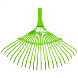 Грабли веерные стальные, 425 мм, 22 плоских зуба, эмалированные, без черенка, Palisad