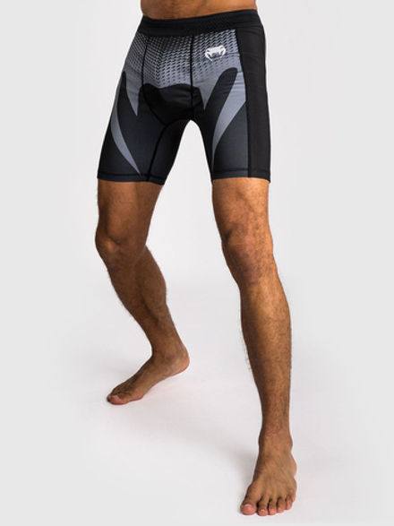 Шорты компрессионные Venum No Gi Black/Silver Grey