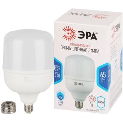 Лампа светодиодная POWER ЭРА STD LED T140-65W-4000-E27/E40 65Вт колокол нейтральный белый свет E27/E40