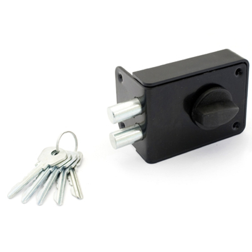 Замок накладной Д-Град Зенит ЗН1-3-1 черный   / 2647