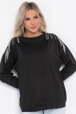 Свитшот Луана (черный) Б12737-5М LT Collection