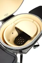 Керамический угольный гриль Primo Oval 300 (Family) All-In-One, 38х56 см, с ножками и столиками