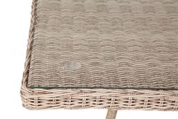"Латте" плетеный стол из искусственного ротанга 160х90см, цвет бежевый