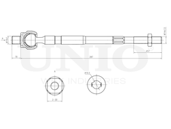 Тяга рулевая UNIO SSP-30006