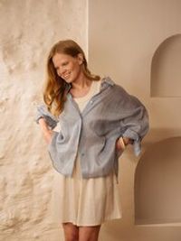 Рубашка из крапивы "Голубая" женская