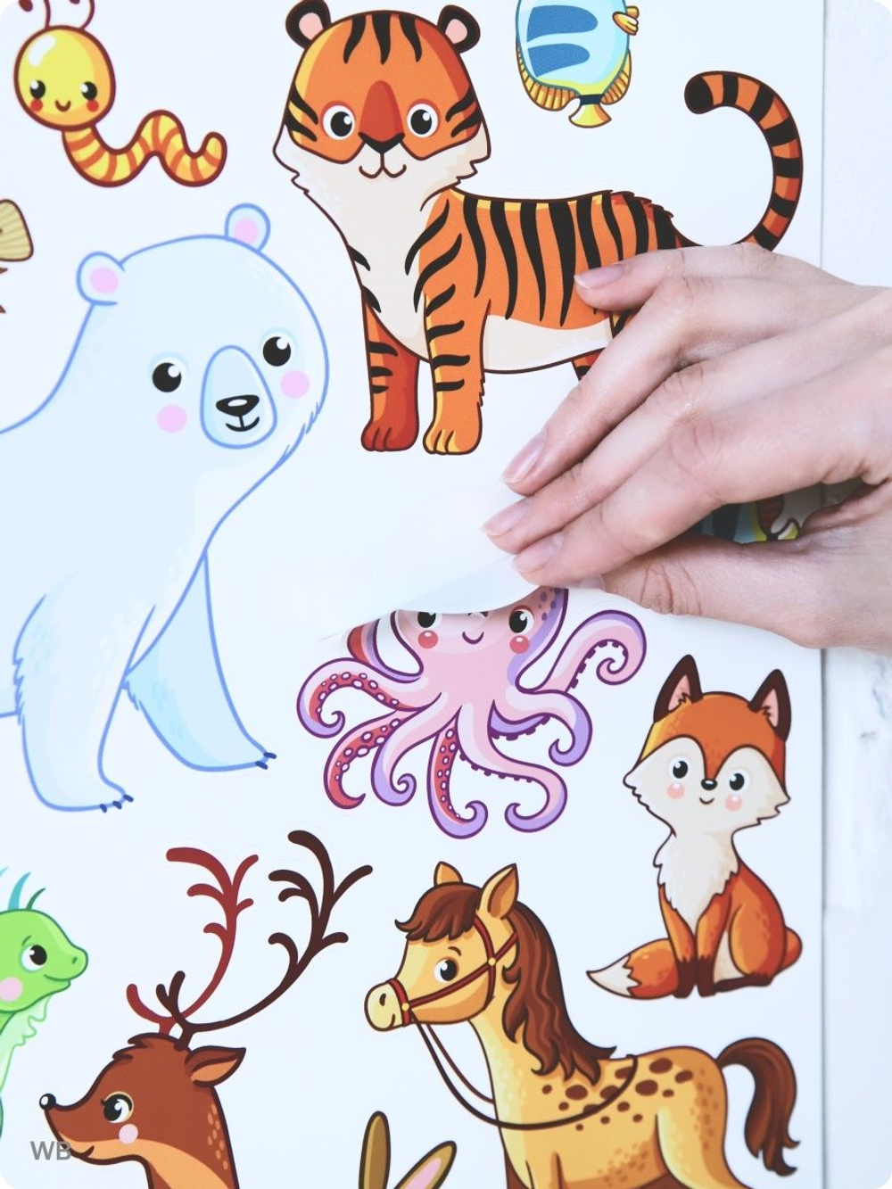 Интерьерные виниловые наклейки большие воздушные шары на стены в детскую, дома, облака, пейзаж