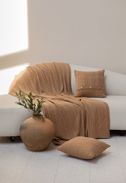 Наволочка декоративная 40х40 Luxberry Lux 10 рыжая замша