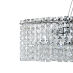 Подвесной светильник 6x40Вт E14, металл/хрусталь, хром