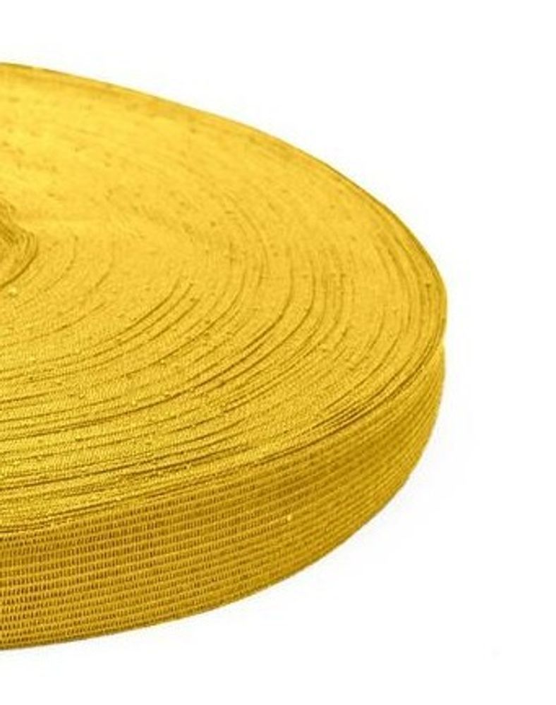 Тесьма окантовочная, ш. 2,2 см, п/э 100%, 2,4 гр/м, жёлтый