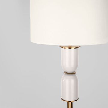 Напольный светильник с тканевым абажуром 1*Е27 01154/1 латунь Caprera Eurosvet