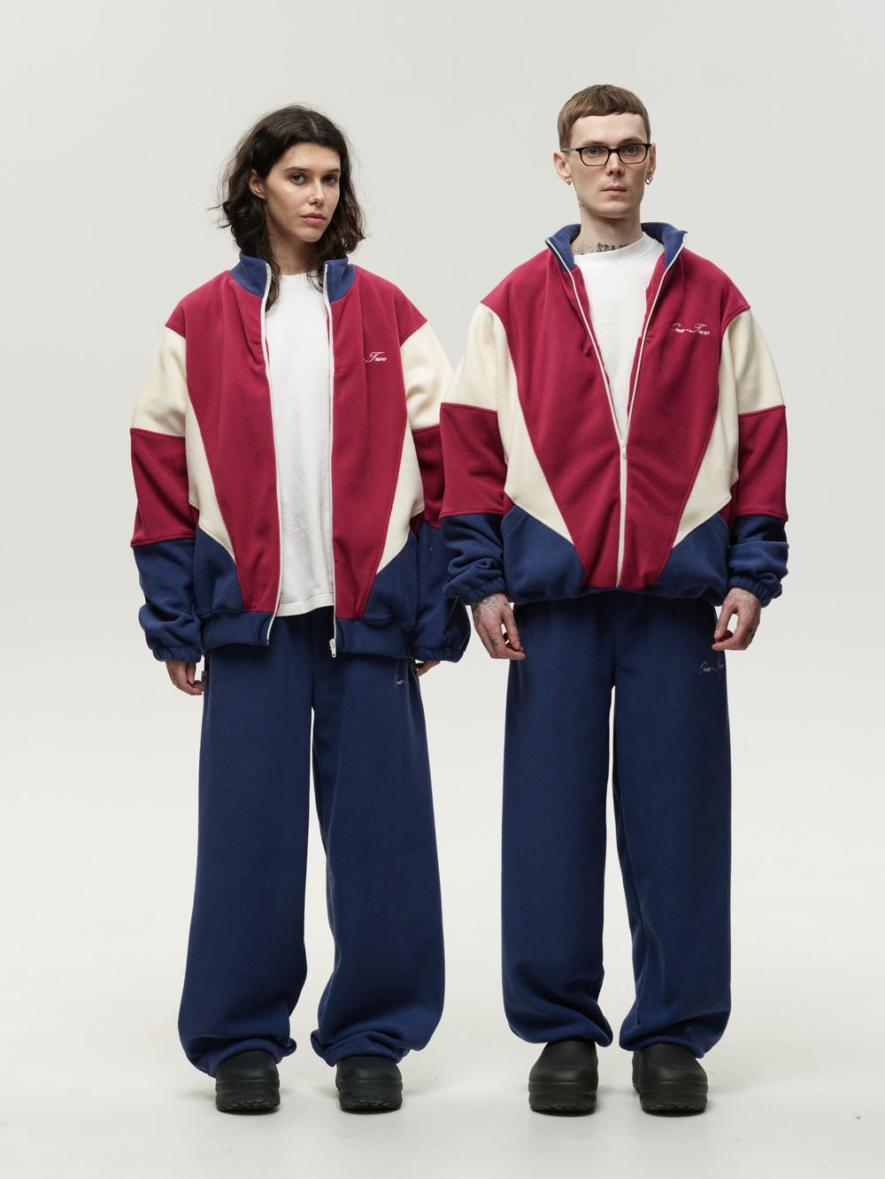 Толстовка One Two Zip-Up Raspberry-Navy Smoke