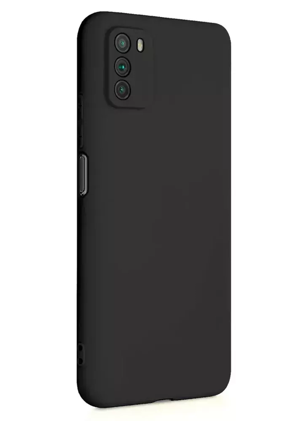 Накладка Xiaomi Poco М3 силикон матовый Black Zibelino