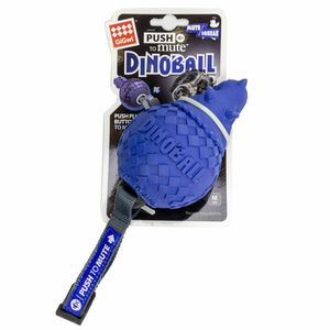 Игрушка для собак Динобол-Цератопс серия DINOBALL PUSH TO MUTE с отключаемой пищалкой 13см