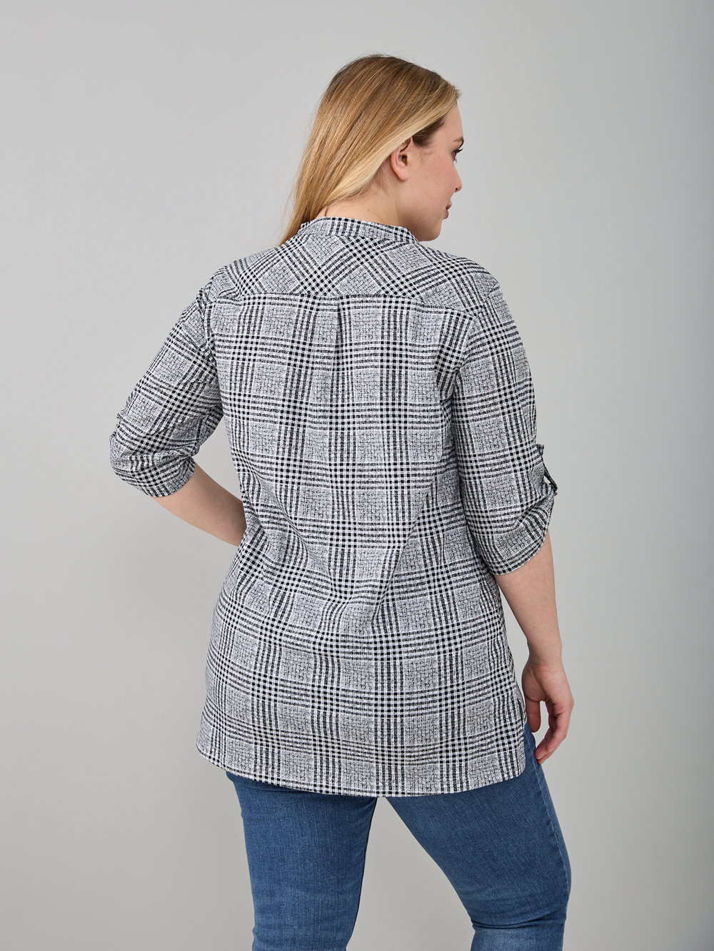 Блузка БЛ-131/сераяклетка