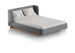 Кровать Basic спальное место 140*200 см (серый, антивандальная)