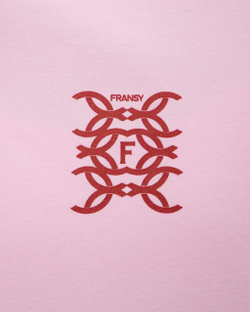 Футболка 03, с узором, розовая