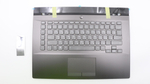 Верхняя панель с клавиатурой (топкейс) для ноутбука Lenovo Legion Y730-15ICH 81HD раскладка - русская, с подсветкой, серый (5CB0S56948), оригинал