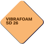 Виброизоляция полиуретановая Vibrafoam SD 26 2000х500х12,5 мм оранжевая