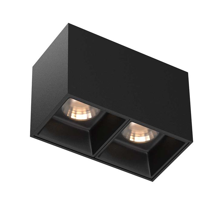 Потолочный светодиодный светильник Maytoni Technical Alfa Led C065CL-02-L12W3K-B