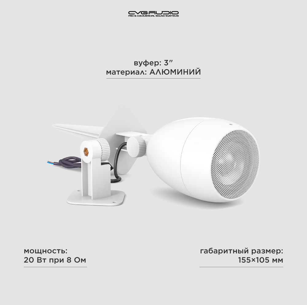 CVGAUDIO Flo308W Широкополосные всепогодные акустические системы