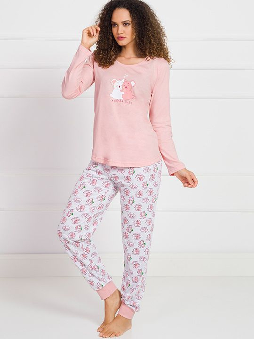 Трикотажный комплект с коалами (Размер: S) (Цвет: серый)