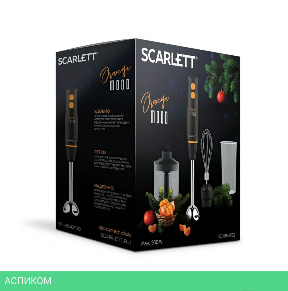 Блендер Scarlett SC-HB42F82 Orange Mood
