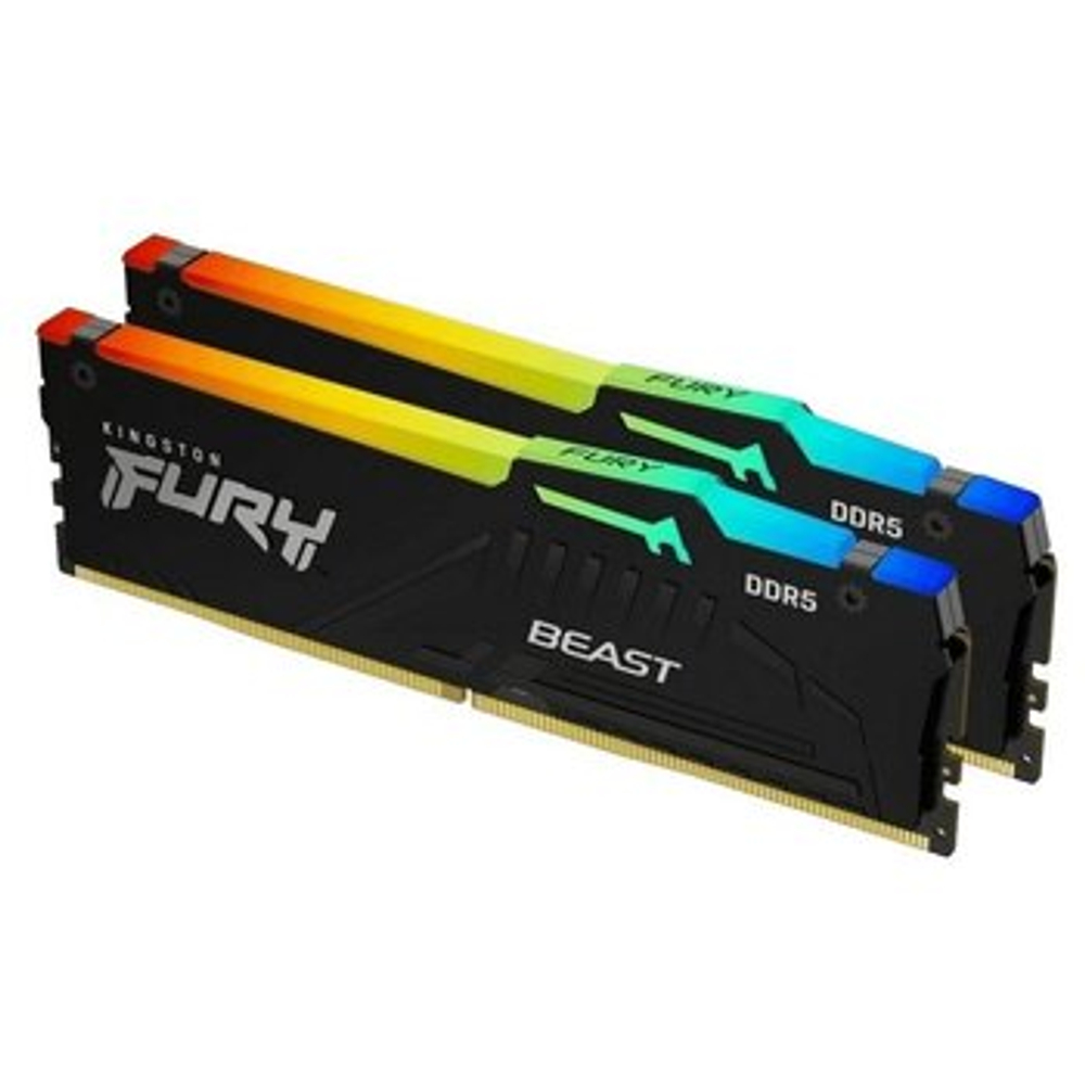 Оперативная память KINGSTON FURY Beast DDR5 32GB 6400MHz CL32 UDIMM KF564C32BBEAK2-32
