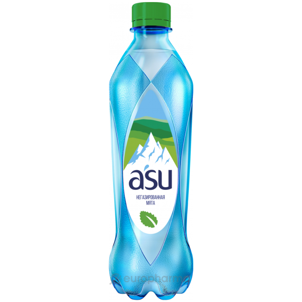 Минеральная вода Asu мята негазированная 0.5 л