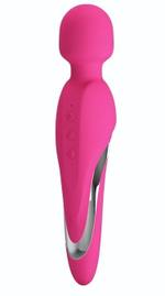 Розовый вибромассажер Michael с функцией нагрева (Цвет: розовый)