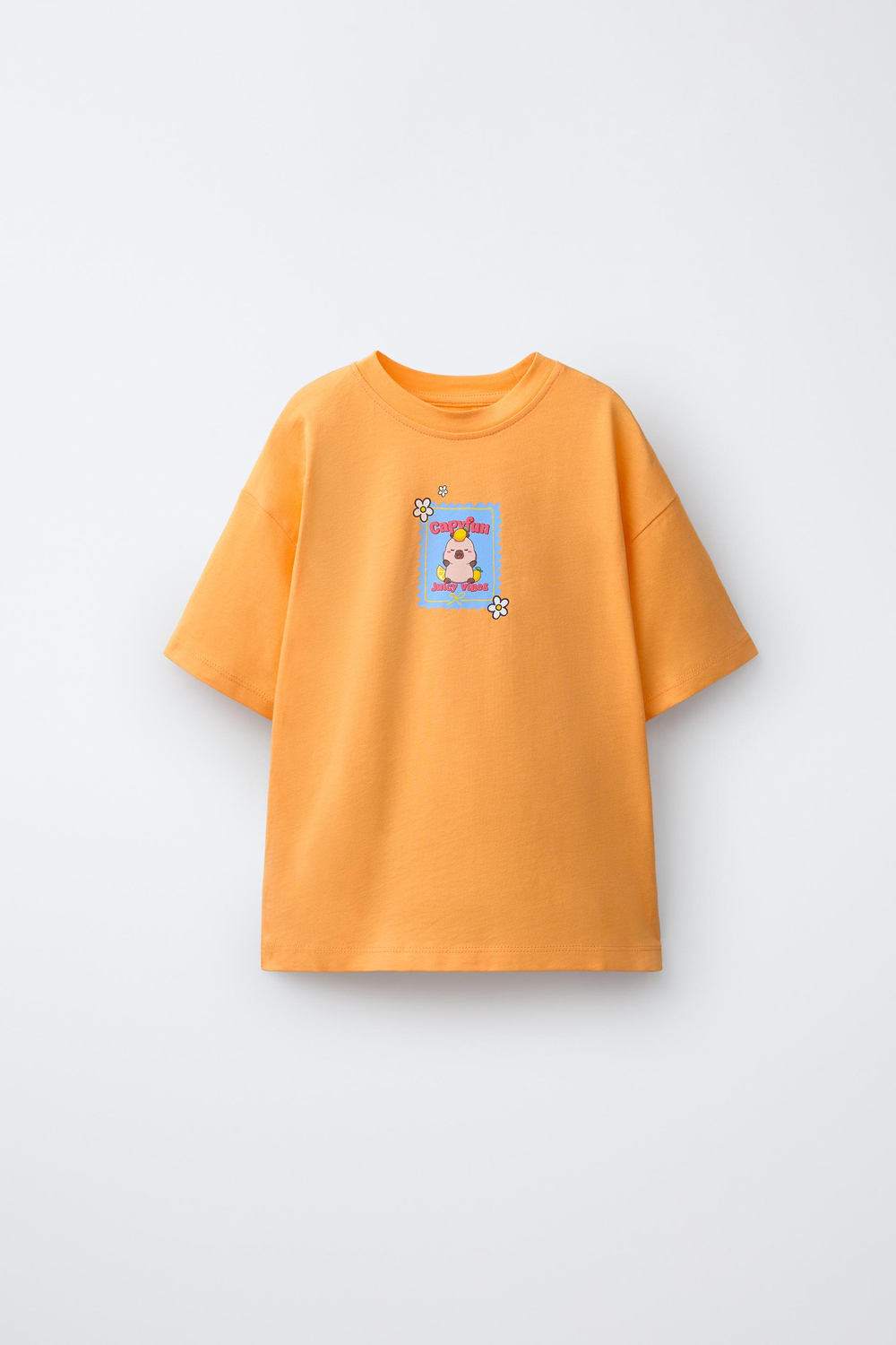 ZARA ФУТБОЛКА «КАПИБАРА» CAPYFUN ©, ОРАНЖЕВЫЙ