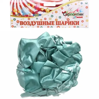 Воздушные шары «Металлик» 25шт 12»/30см зелёный