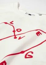 Футболка FOS Сердце плотная мужская белая