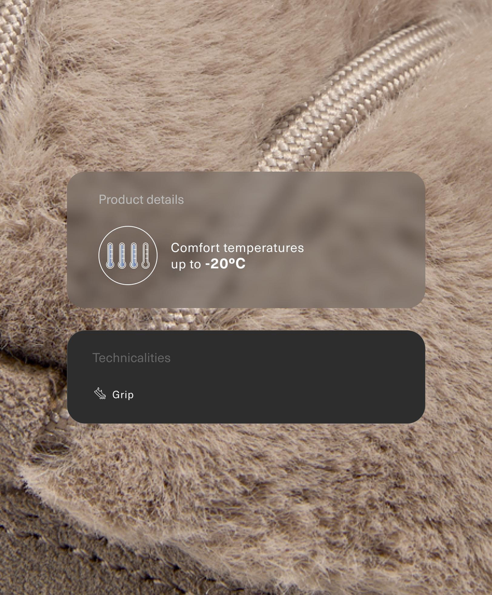 OYSHO Ботинки из искусственного меха и спилка на шнуровке, серо-коричневый