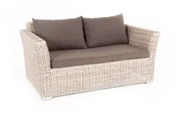 "Капучино" диван из искусственного ротанга двухместный, цвет бежевый
