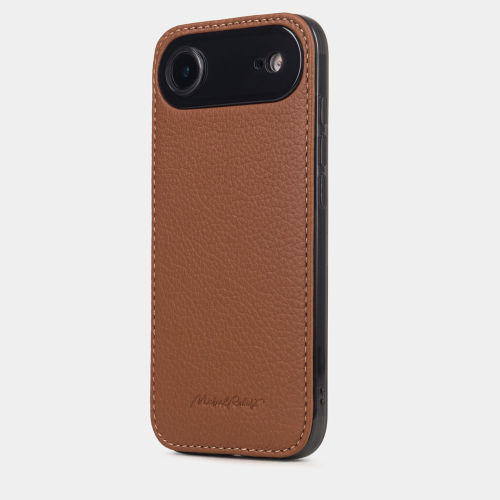 Чехол-накладка для iPhone 17 Air - кожа теленка, карамель
