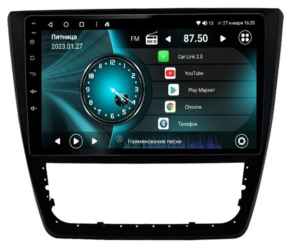 Магнитола для Skoda Yeti 2009-2018 (кондиционер) - Vaycar VA65-1225 на Android 13, 8-ядер, 4G SIM-слот