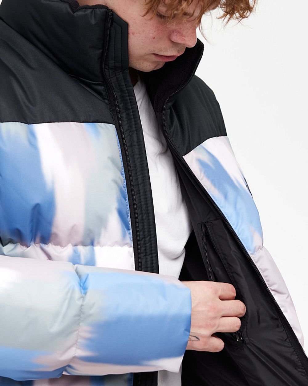 Пуховик Anteater AW24 Downjacket Print синий