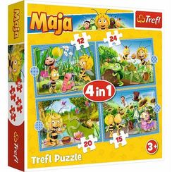 Puzzle - "4in1 (12, 15, 20, 24)" - Maya the Bee adventures / Maya