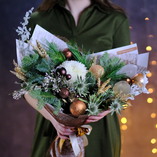 Купить Букет зимний #343 с сухоцветами