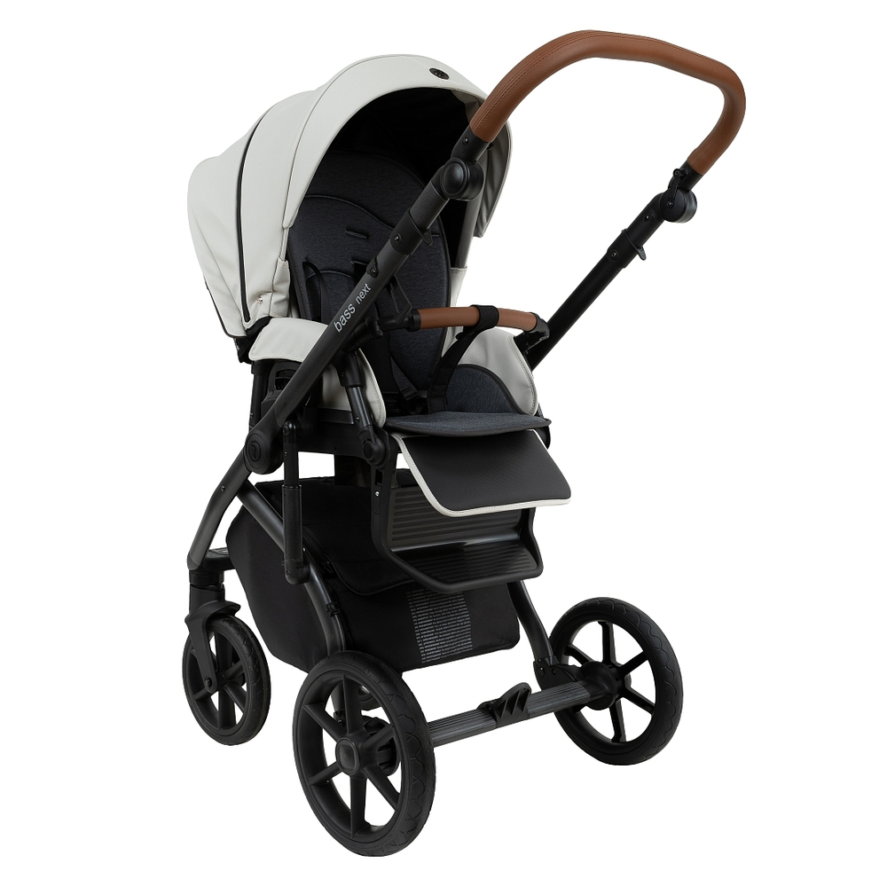 Коляска 2 в 1 Roan Bass Next 2.0 Leather, Island Stone