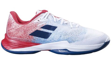 Теннисные кроссовки Babolat Jet Mach 3 All Court Wide - white/estate blue