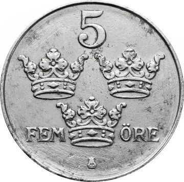 5 эре 1917 Швеция